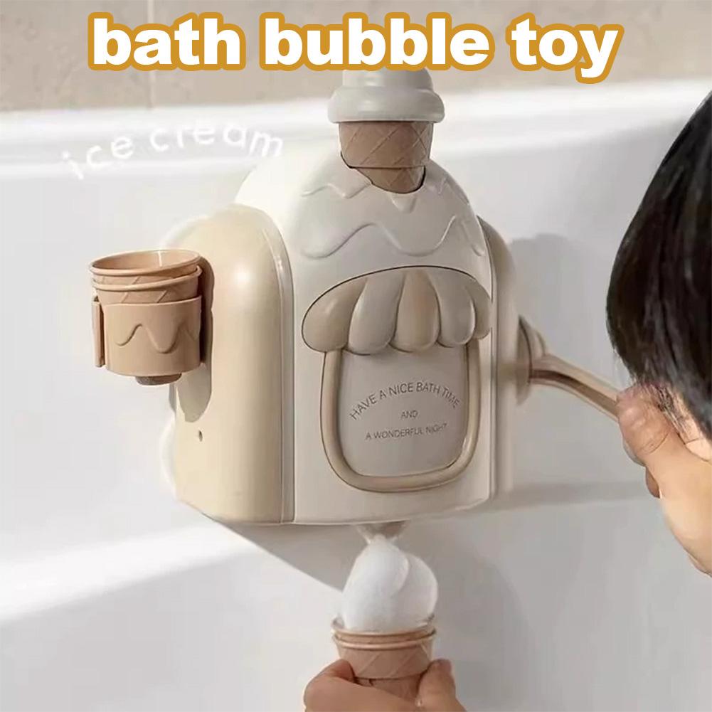 Baby Products For Bathing - Ice Cream Bubble Machine Child Bathroom