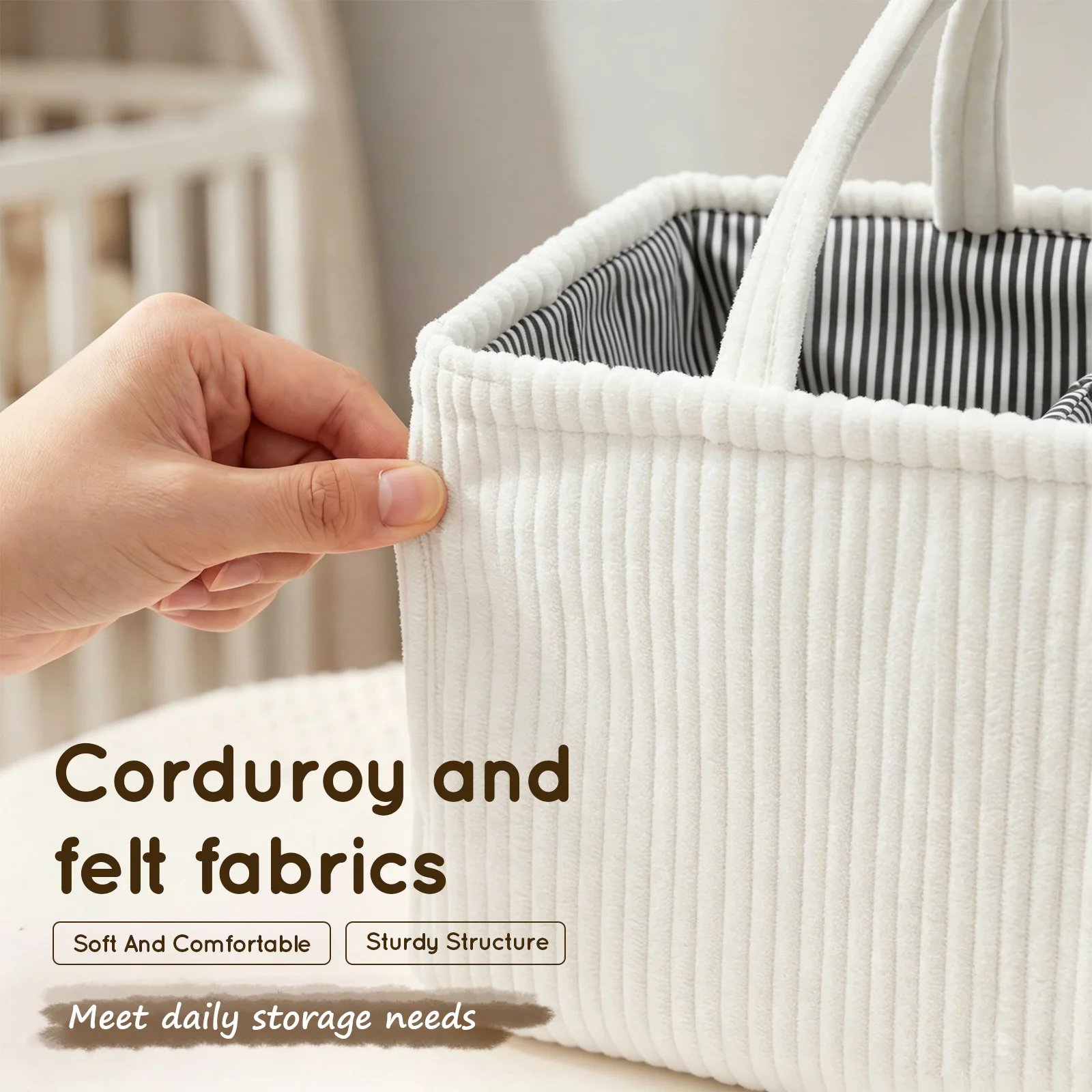 Baby Diaper Caddy Organizer Fo - Baby Products Basket ulasan dan harga