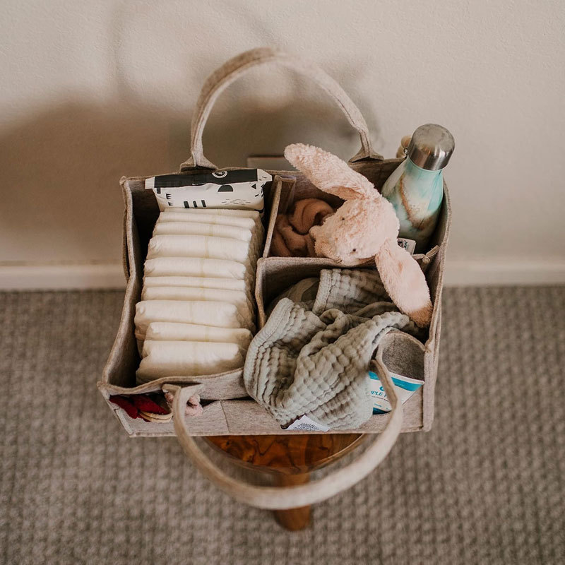 Diaper Caddy - Nursery Storage - Baby Products Basket ulasan dan harga