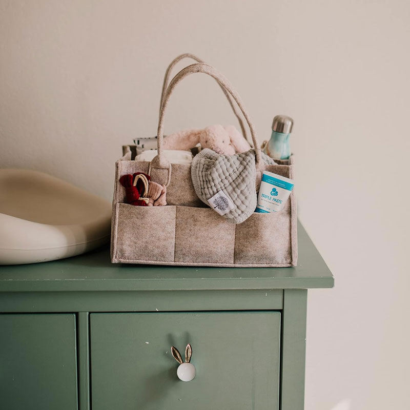 Diaper Caddy - Nursery Storage - Baby Products Basket ulasan dan harga