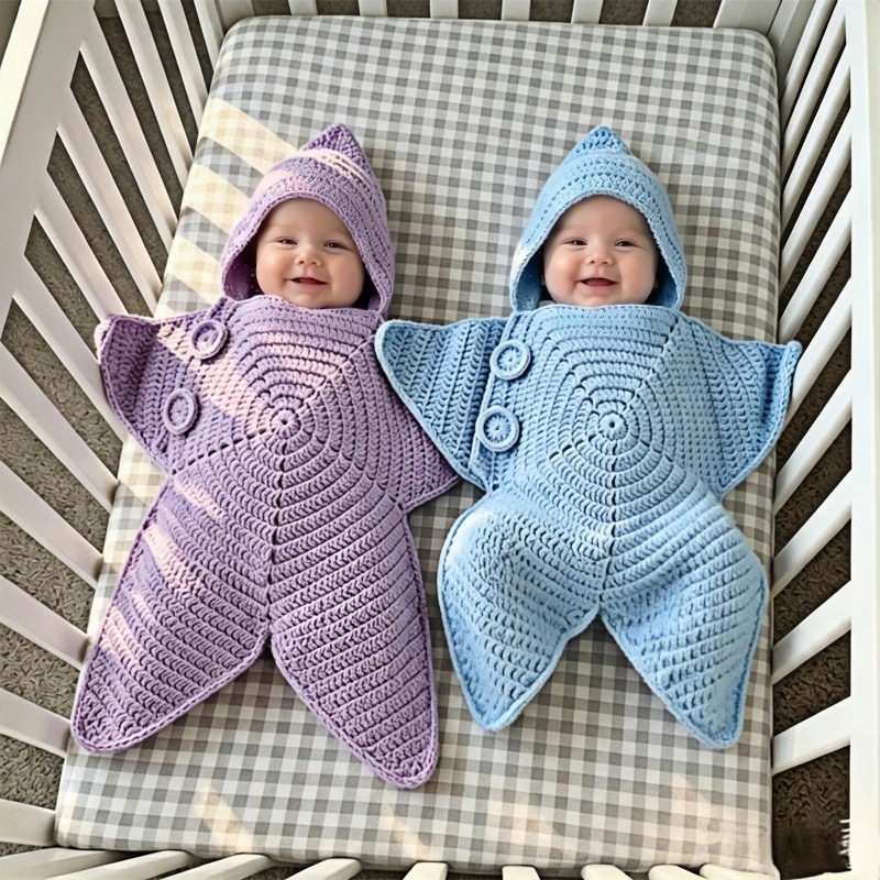 Baby Swaddle Blanket Knitted S - Baby Sleep Sack ulasan dan harga